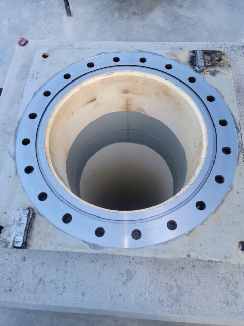 before and after flange face restoration