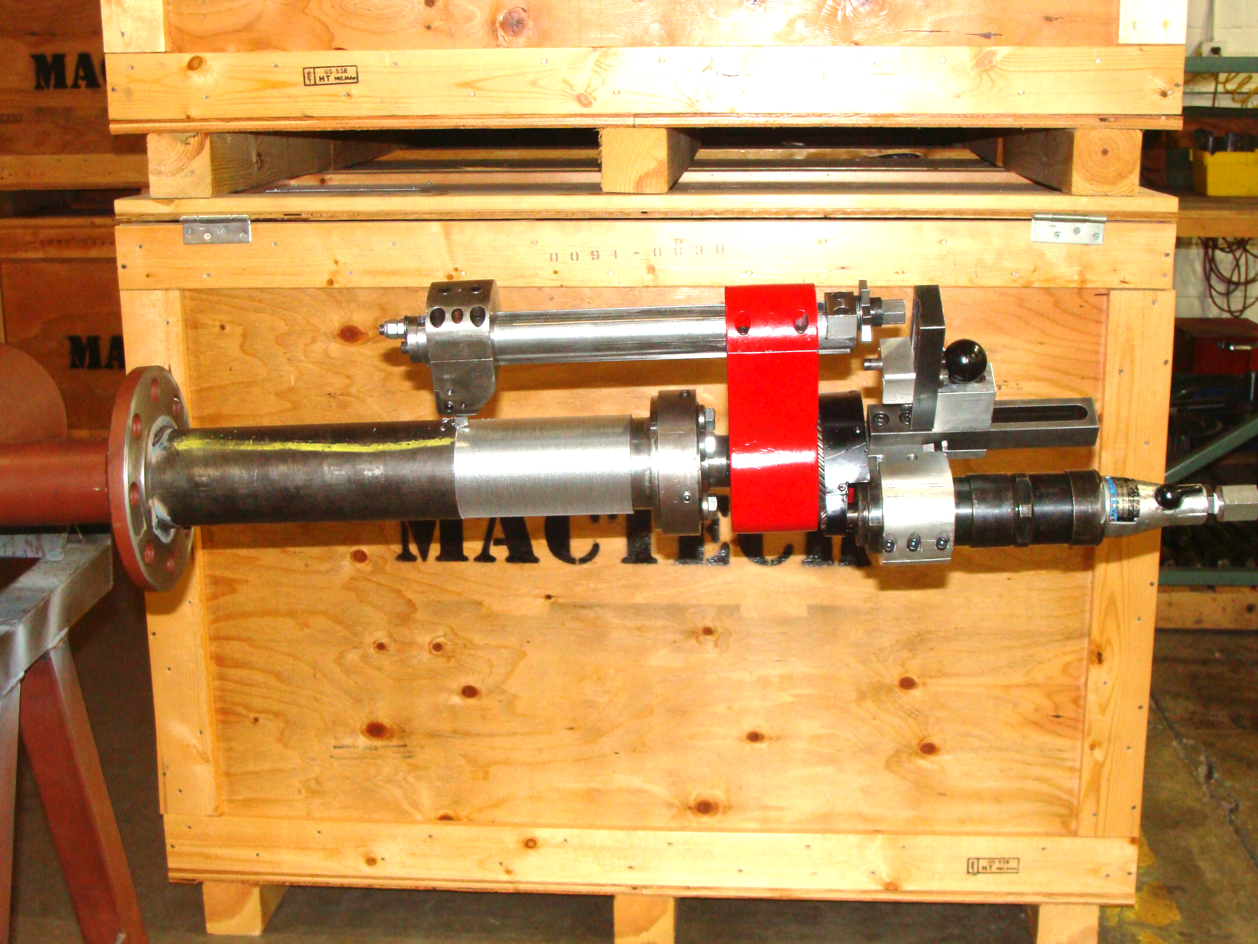 Portable lathe clearance
