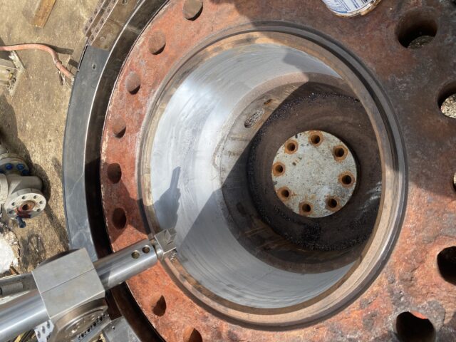 on-site machining wellhead bore restoration